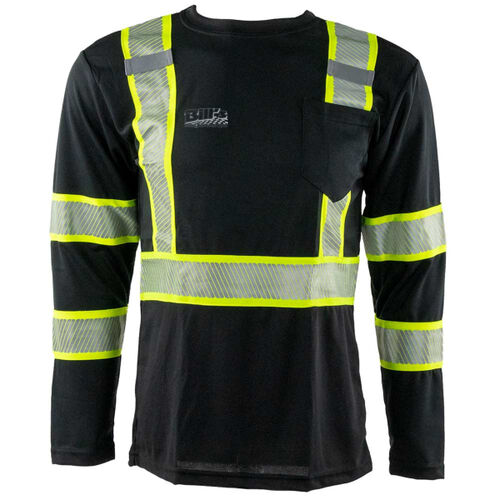 Portwest Iona Plus Black Long Sleeve T-Shirt Thumbnail