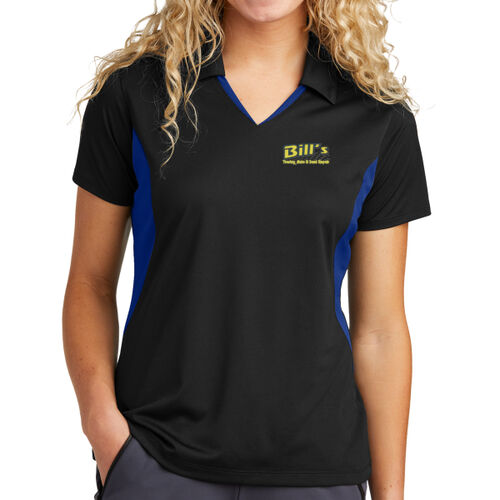 Ladies Side Blocked Micropique Sport Wick ® Polo Thumbnail